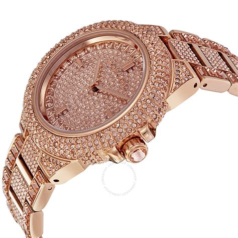 michael kors rose gold watch diamond face|rose gold mk watch cheap.